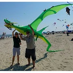 Giant Dragon Kite - Green